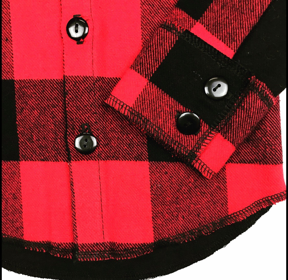 Dodger Flannel- Red/Black – LUDIC