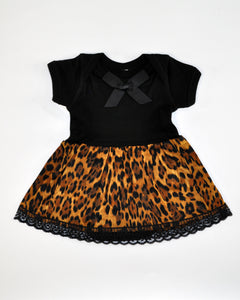 Leopard Onesie dress