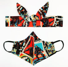 Cards Face Mask Headband Set