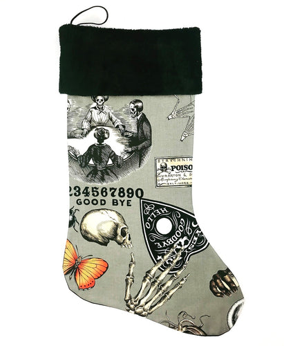 Gray Ouija Christmas Stocking