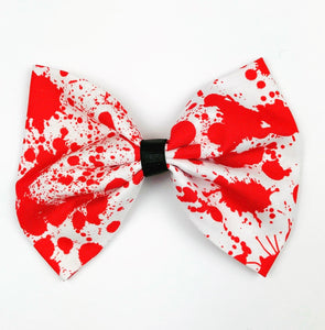 Blood Spatter Hair Bow