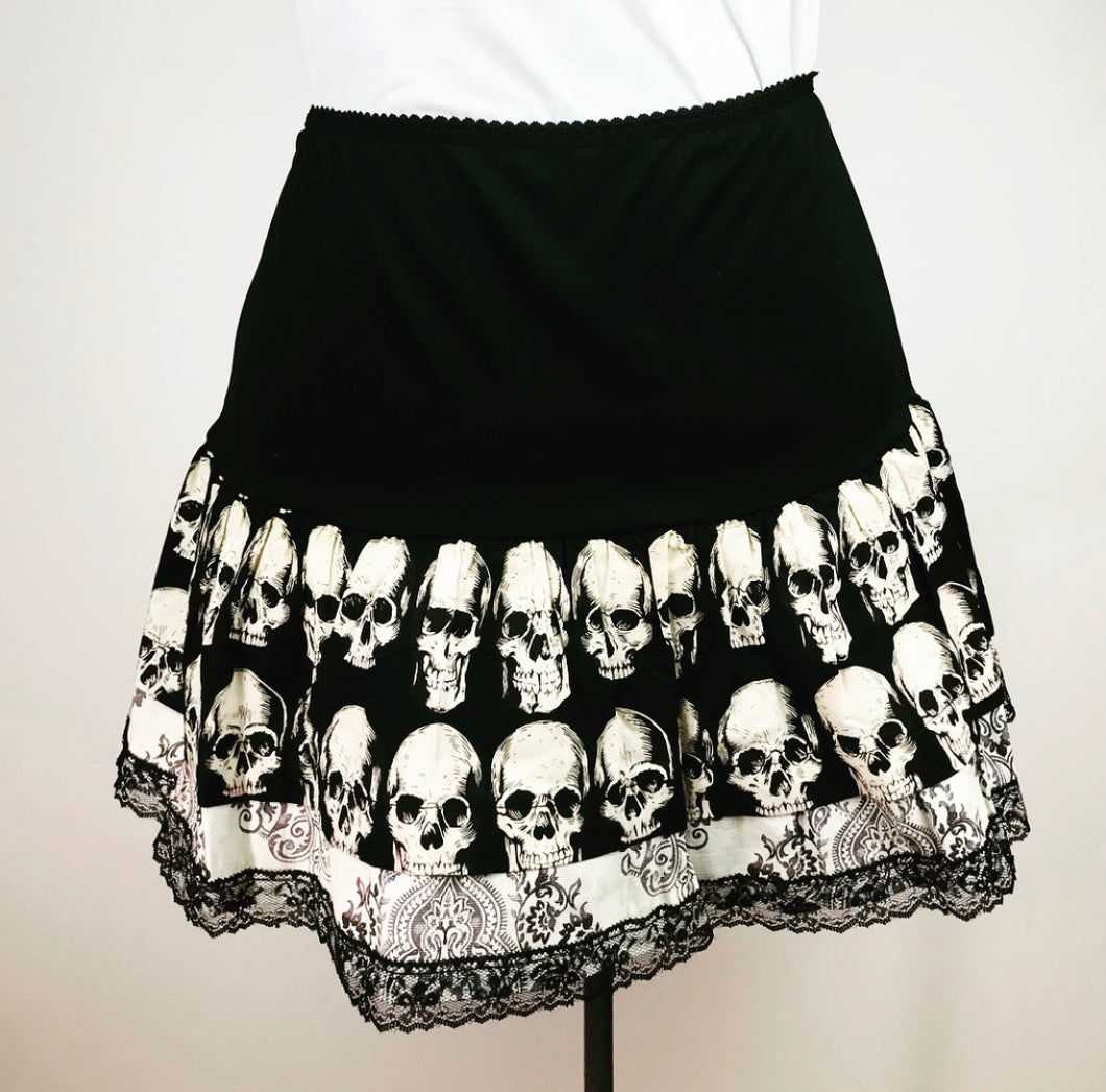 Black Skull Dolly Skirt