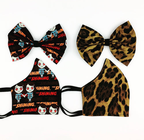 Prints Mask/ Bow Set