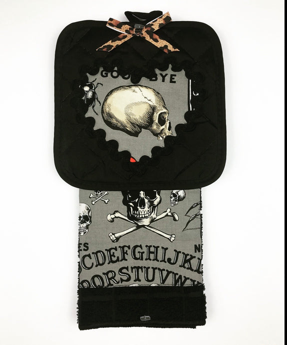 Gray Ouija Kitchen Towel Set