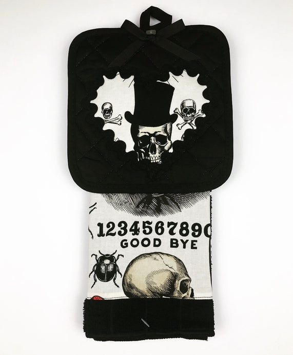 White Ouija Kitchen Towel Set