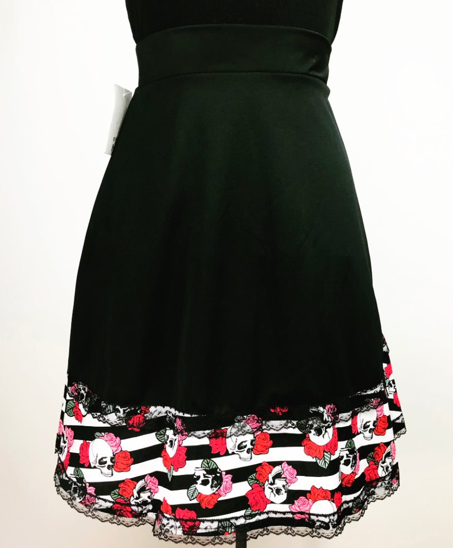 Striped Skull Cyanide Skirt