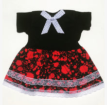 Black Blood Spatter Onesie Dress