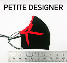 Tiny Checks Petite Designer Mask Headband Set
