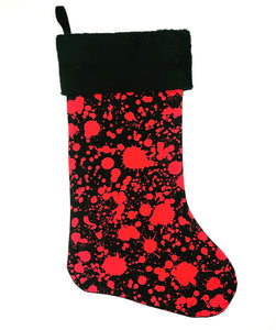 Blood Spatter Christmas Stocking
