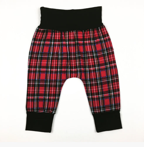 Red Plaid Joggers